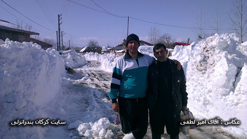 عکس برف ۹۲ روستای کرکان شماره ۲