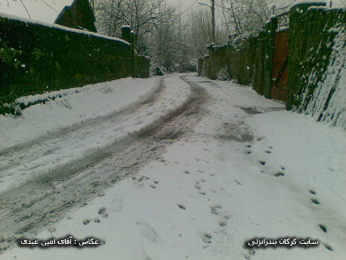برف در روستای زهنده امین عبدی