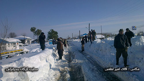 عکس برف ۹۲ روستای کرکان شماره ۱۷